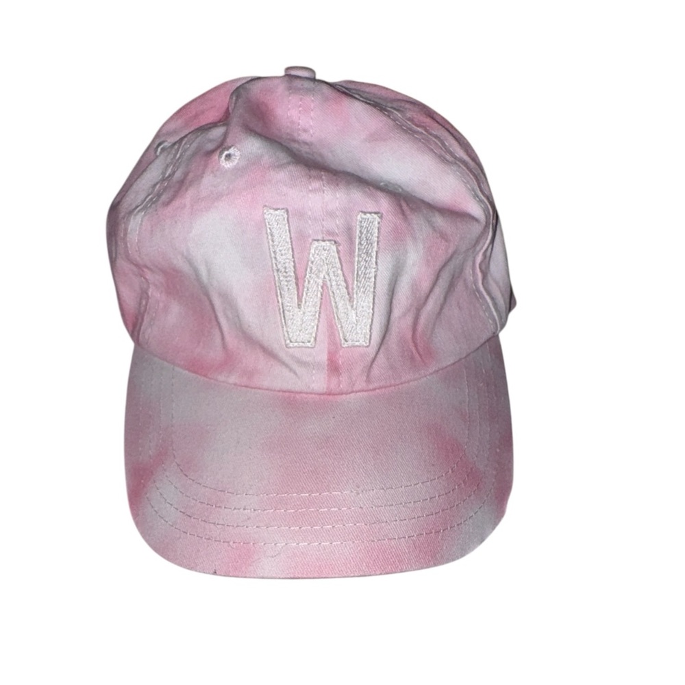 Rey to z Kids Pink Tie-Dye Cap with Embroidered W